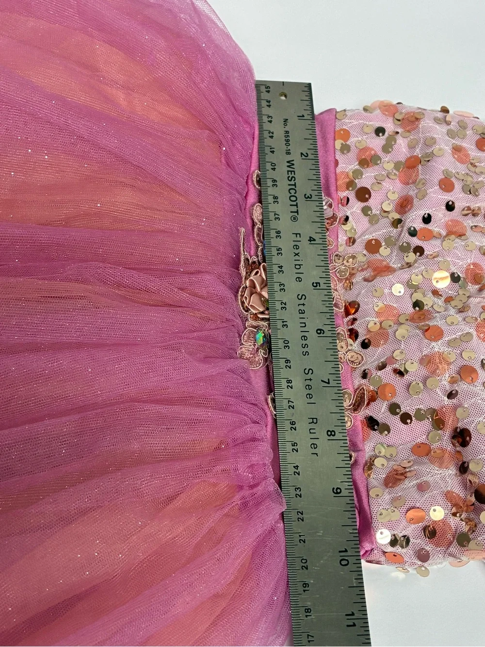 Weissman Showtime Lilac Ballet Dance Costume 7/8 Hair Pin Pageant Sequin #18695